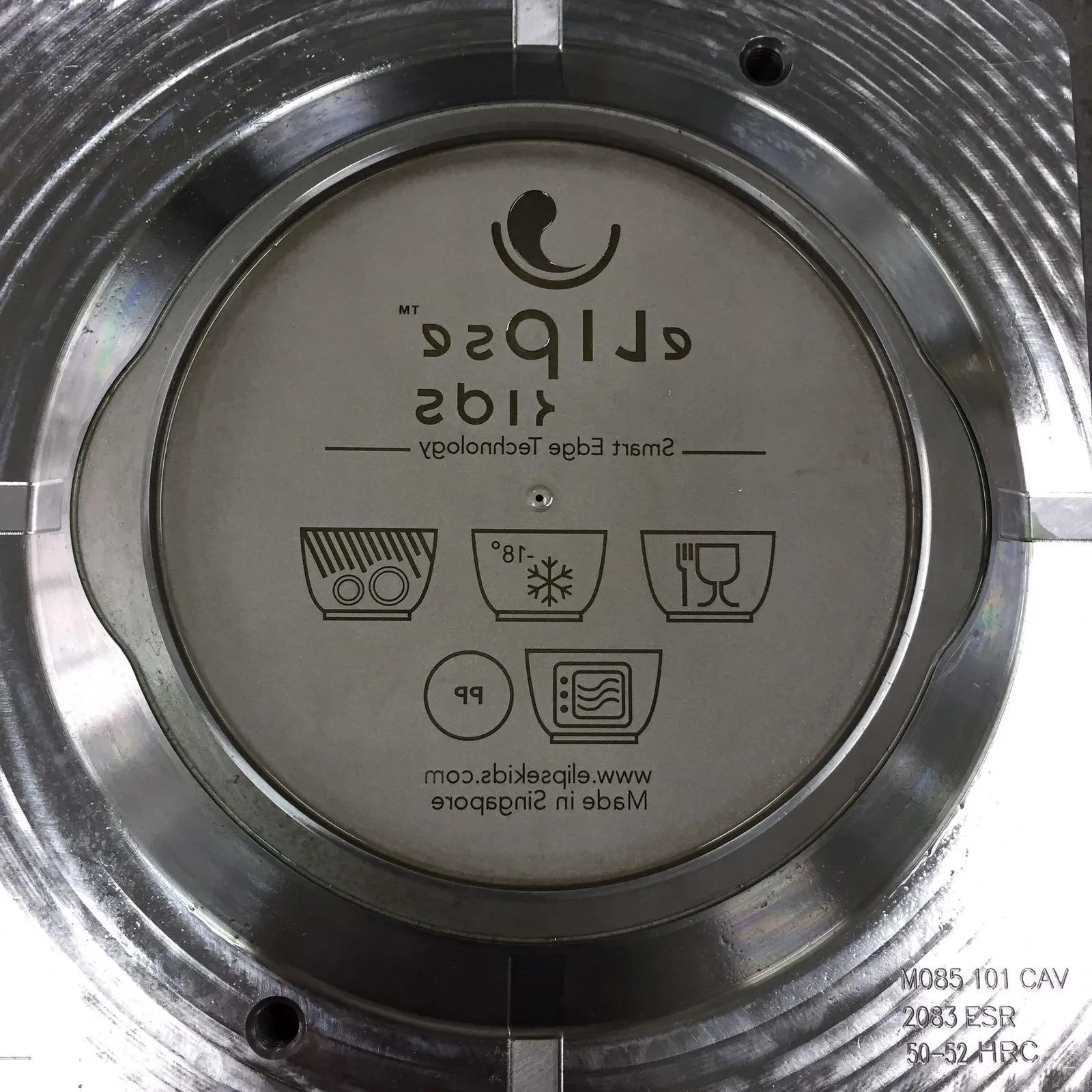 Laser-engraved injection mold cavity